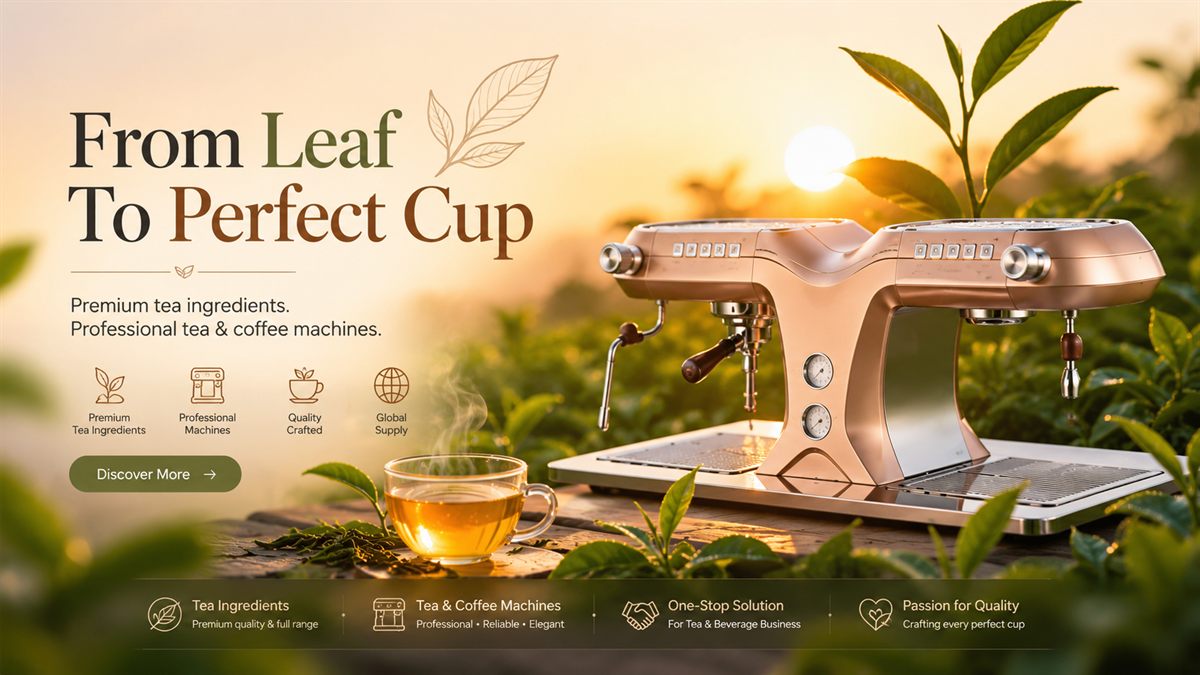 From leaf to perfect cup — Teapresso machine